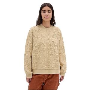 NWT Vans XL Beige Textured Maze Crewneck